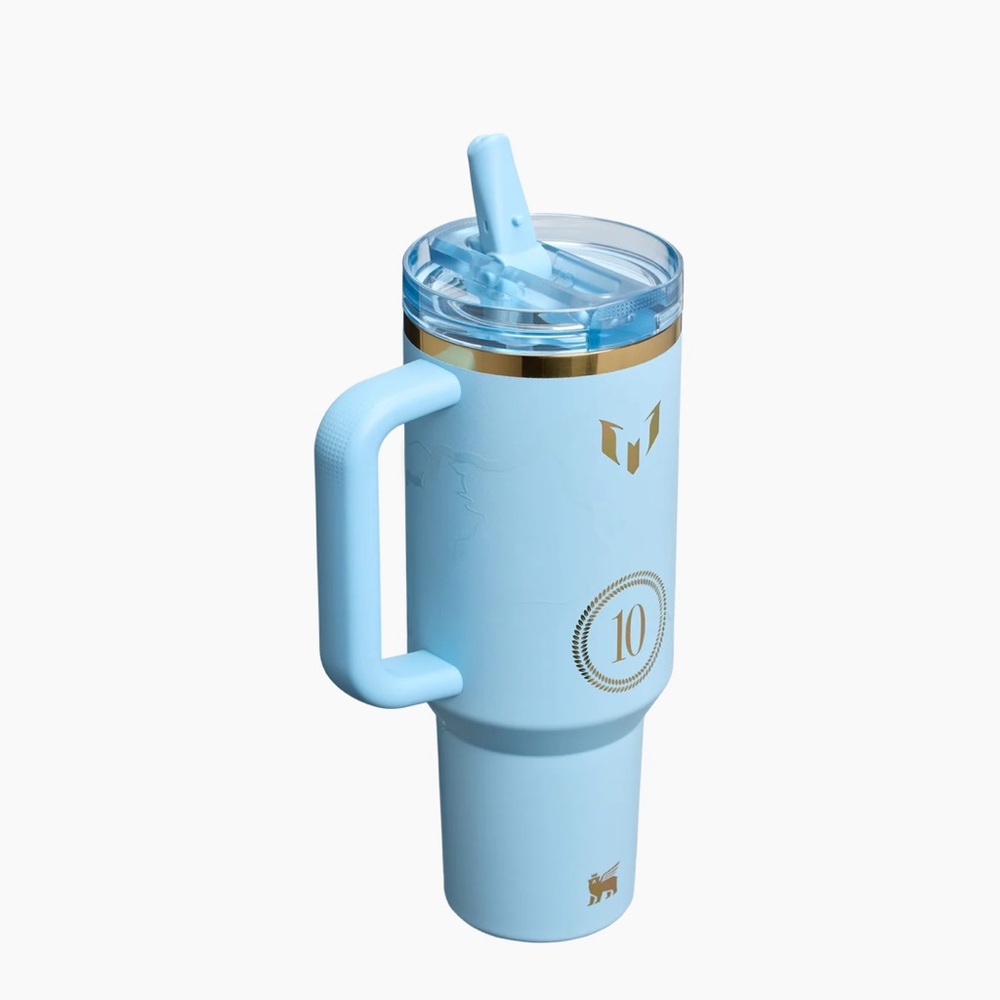 MESSI X STANLEY 1913 QUENCHER PROTOUR FLIP STRAW TUMBLER 'Messi Striker Blue'